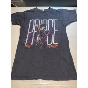Rare Vintage 80s Prince And The Revolution World Tour T Shirt Large Womens Fit